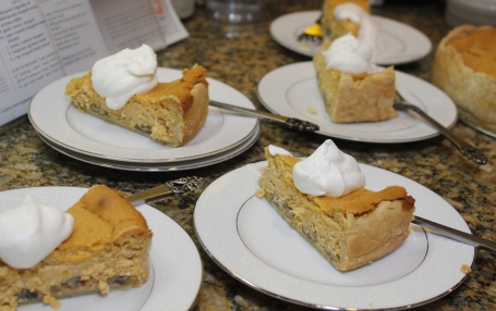 Pumpkin Pecan Cheesecake for your Thanksgiving guests
