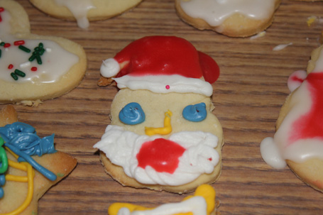 Santa makes an appearance at our 8th annual Cookie Baking Class