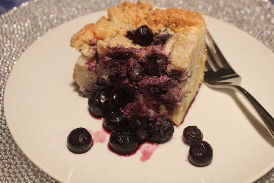 Blueberry Bread Pudding - "Light but Satisfying"