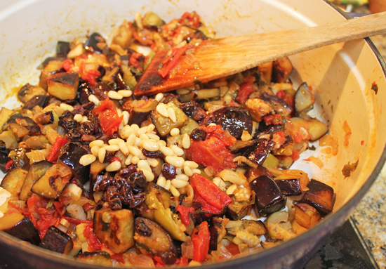Your caponata is ready to top your favorite dish - pasta, polenta, toast, fish!