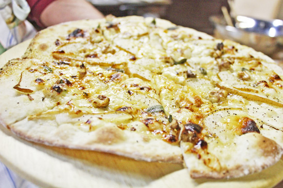 Pear Pizza with Honey and Sage